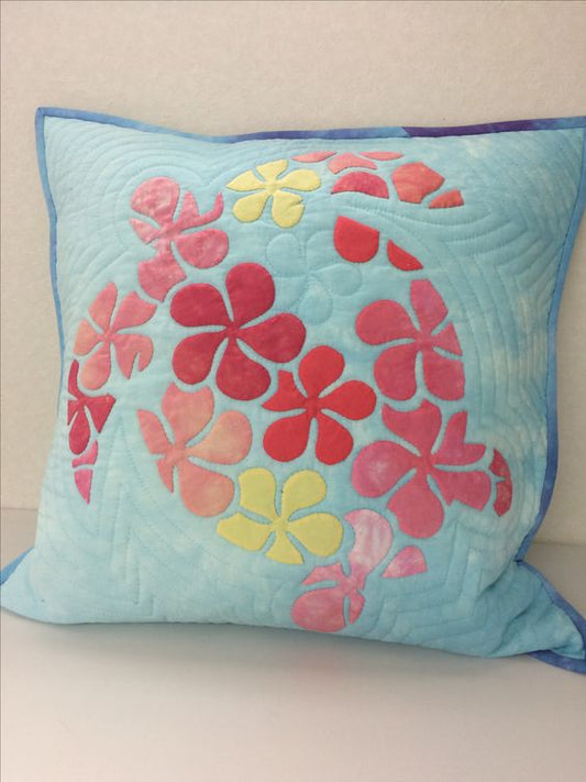 Hawaiian Turtle CLA080424121 Quilted Pillow Case