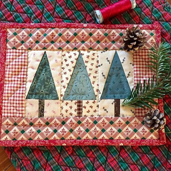 Christmas Tree CLDY180624100 Quilted Placemats