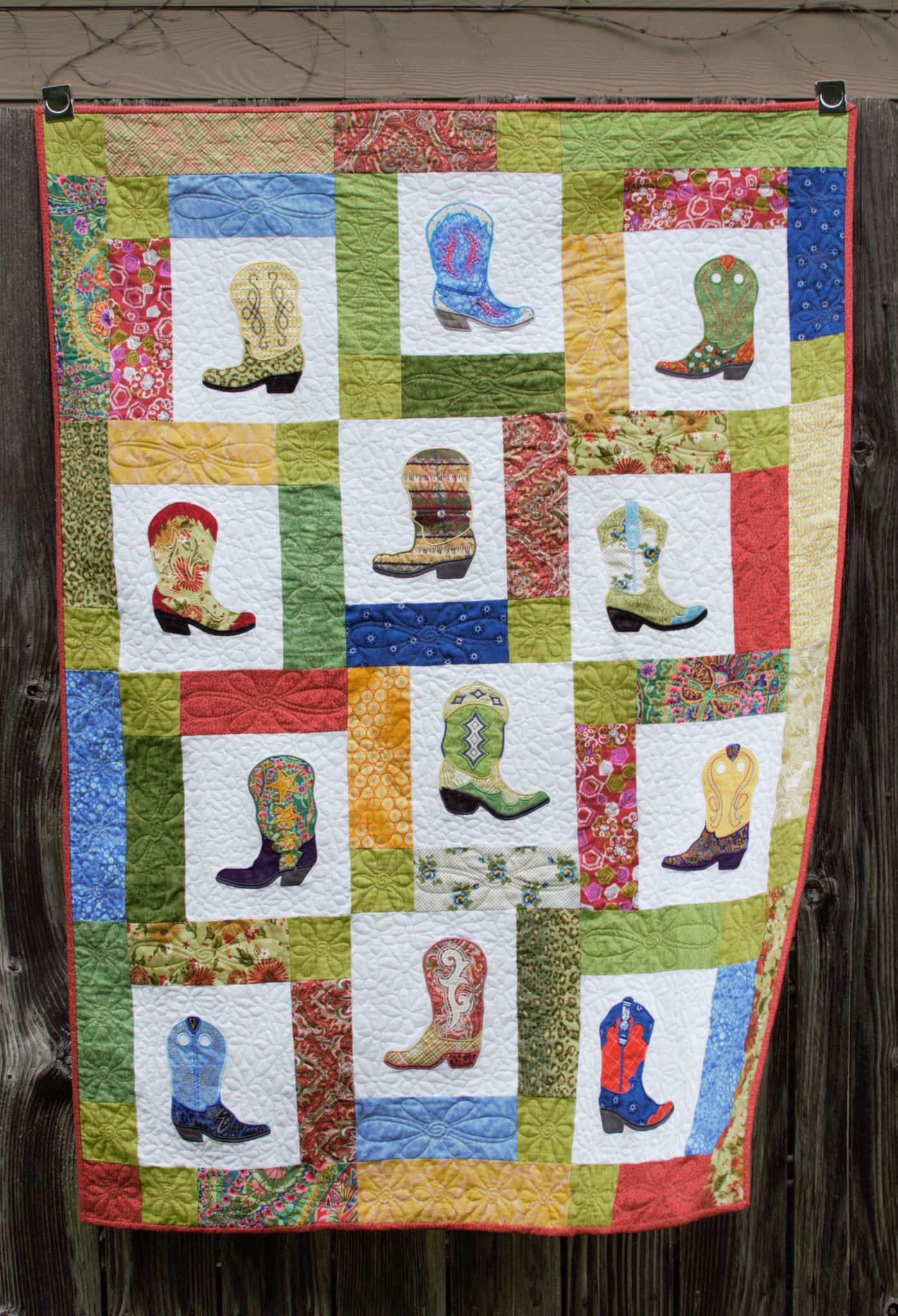 Cowboy Boots CLDY040724123 Quilt Blanket