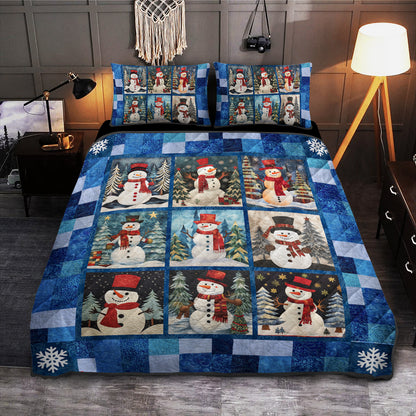 Christmas Snowman TL06102302QB Quilt Bedding Set