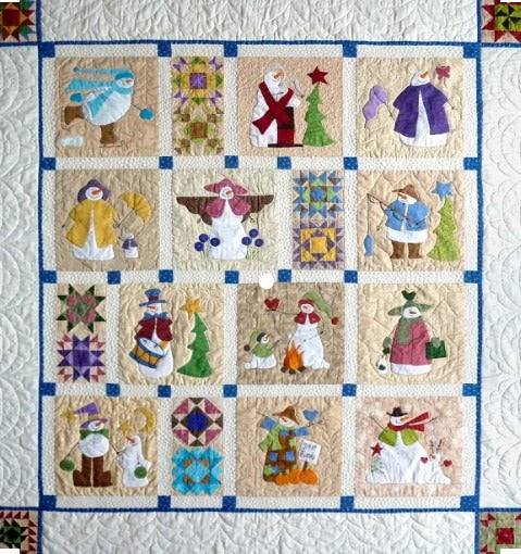 Snowman CLA1710516Q Art Quilt