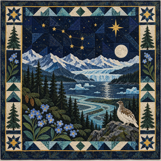 Alaska Night Garden TD181026405 Quilt Blanket