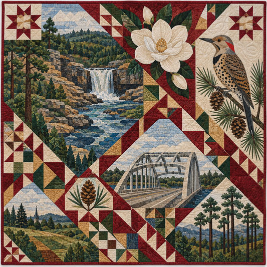 Alabama Mosaic Horizons TD181026419 Quilt Blanket