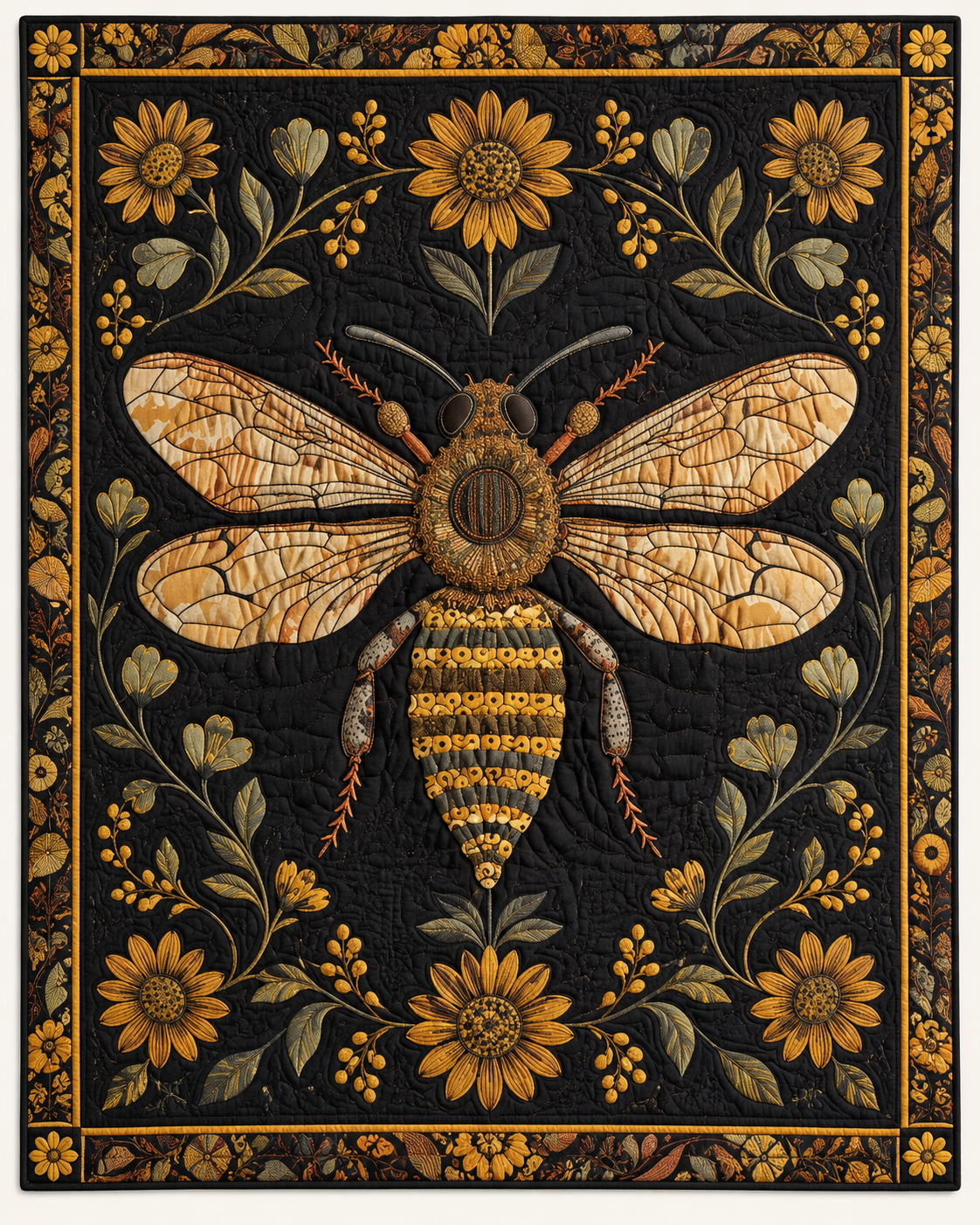 Antique Gold Bee TD101026073 Quilt Blanket