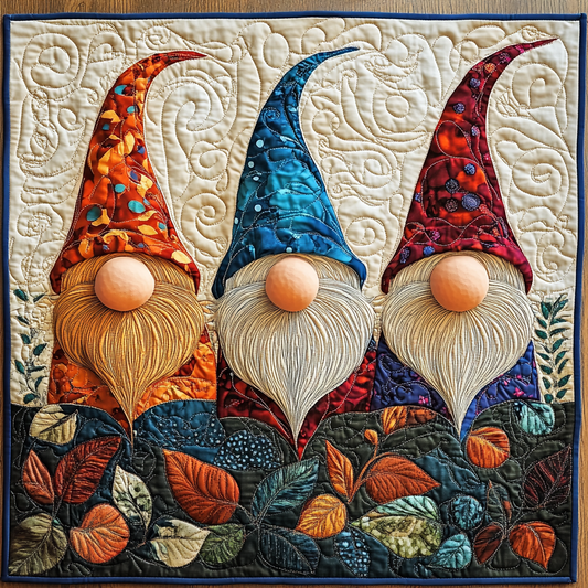 Autumn Gnome TAI041124575 Quilted Placemats