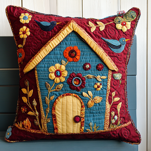 Bird House DAI311024428 Quilted Pillow Case