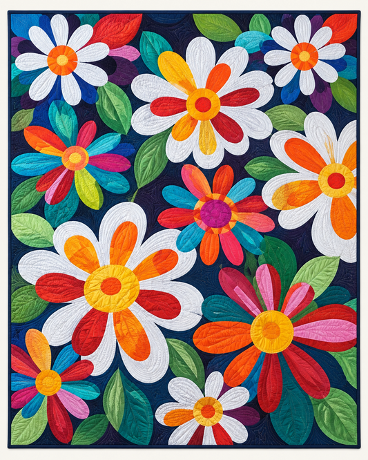 Bold Daisy Party TD101026105 Quilt Blanket