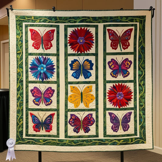 Butterfly Flower Garden NTA281024019 Quilt Blanket