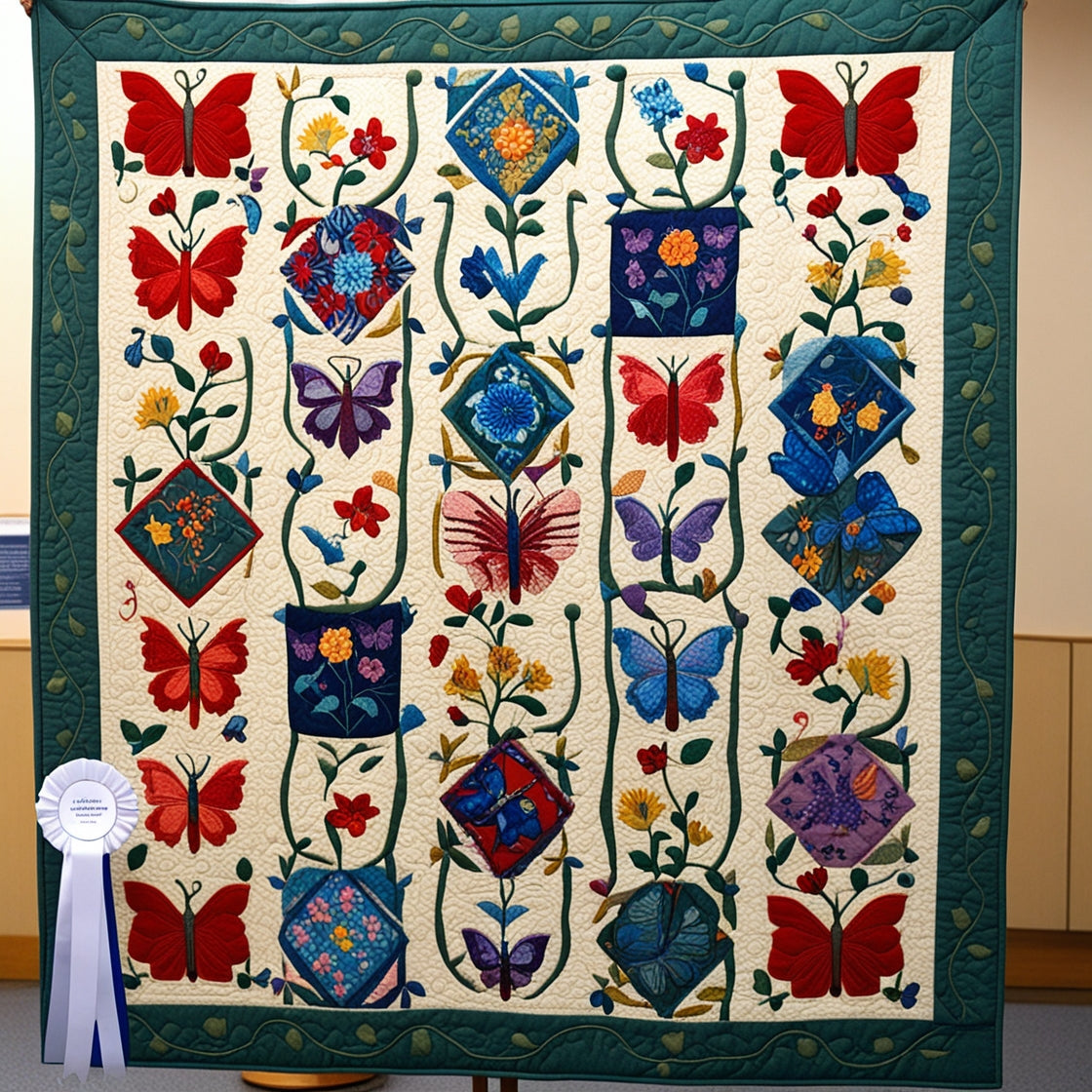 Butterfly Flower Garden NTA281024020 Quilt Blanket