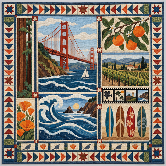 California Pacific Creative Coast TD1410261015 Quilt Blanket