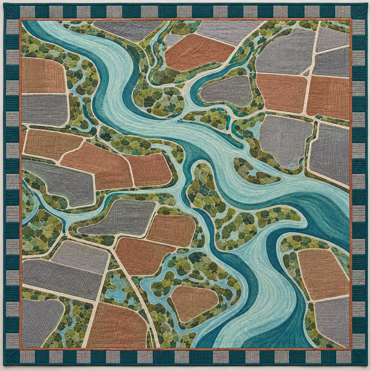 American Canyon — Tidal Paths and Salt-Pond Geometry