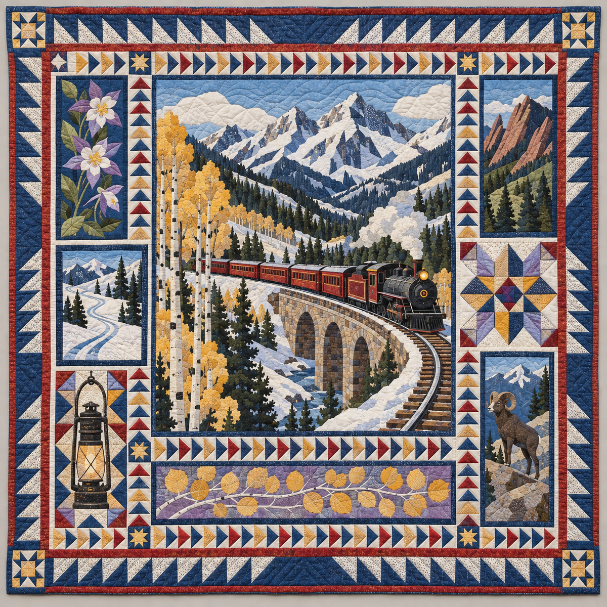 Colorado Mountain Passage TD1410261018 Quilt Blanket