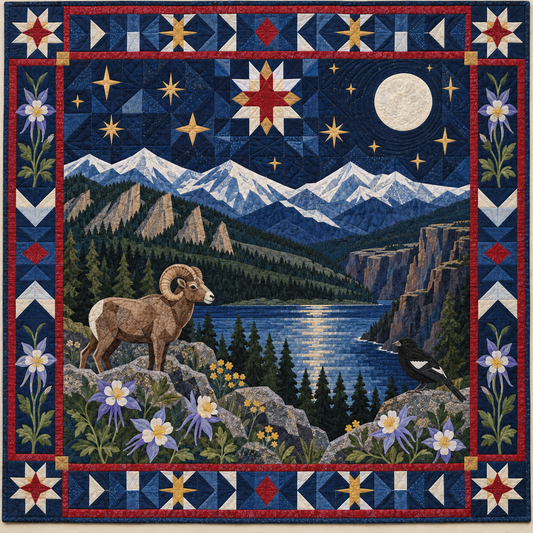 Colorado Night Garden TD181026455 Quilt Blanket