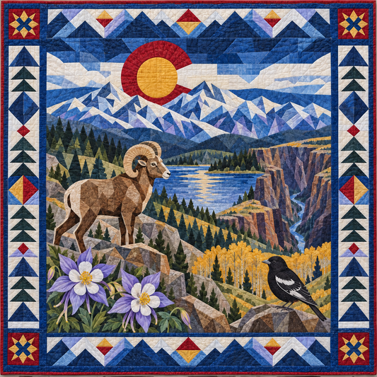 Colorado Mosaic Horizons TD181026459 Quilt Blanket