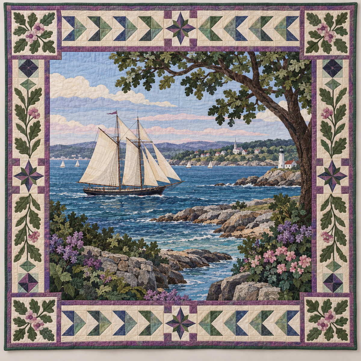 Connecticut Sound And Sail TD1410261019 Quilt Blanket
