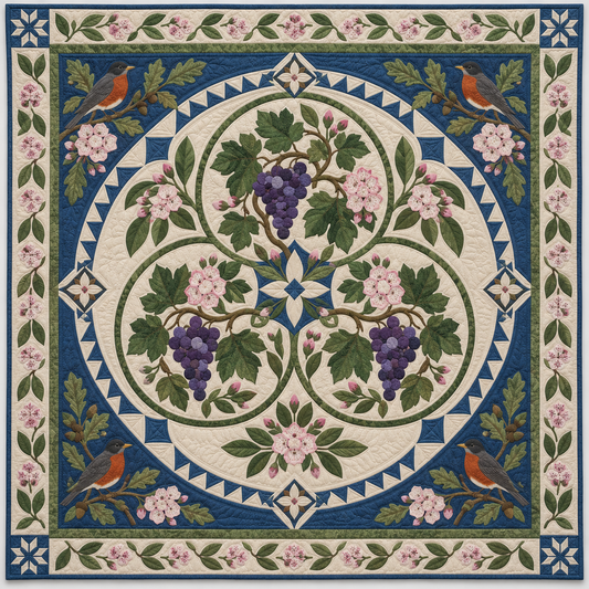 Connecticut Three Vines Of Laurel TD1410261020 Quilt Blanket