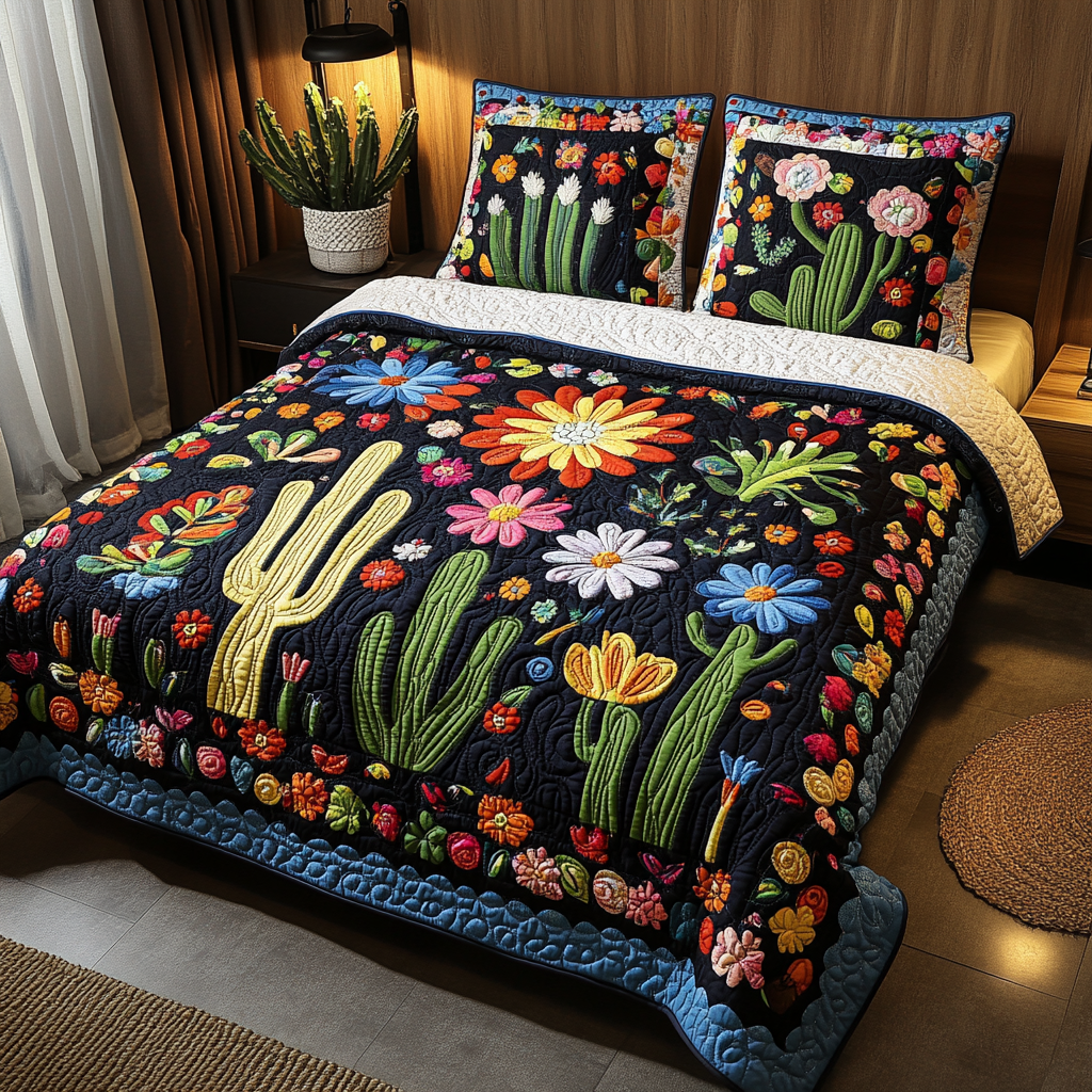 Cactus TAI041124378 Quilt Bedding Set