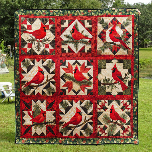Cardinal Christmas HM05102301 Quilt Blanket