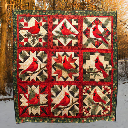 Cardinal Christmas HM05102301 Quilt Blanket