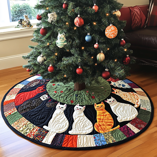 Cat TAI311024254 Quilted Tree Skirt