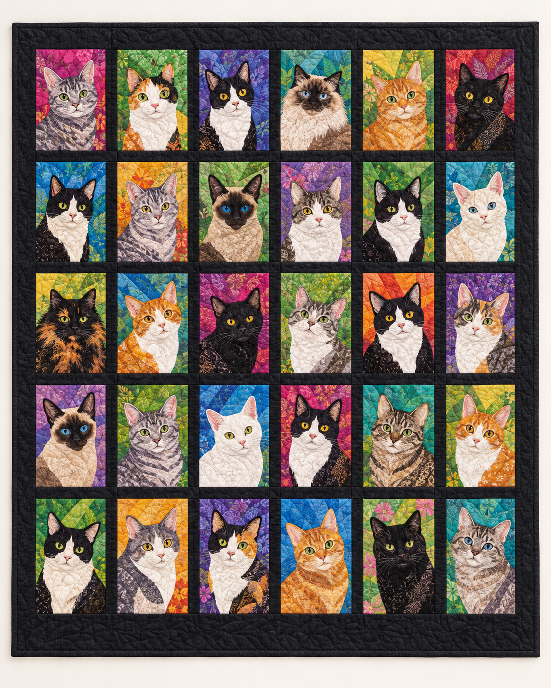 Cat Portrait Gallery TD101026141 Quilt Blanket