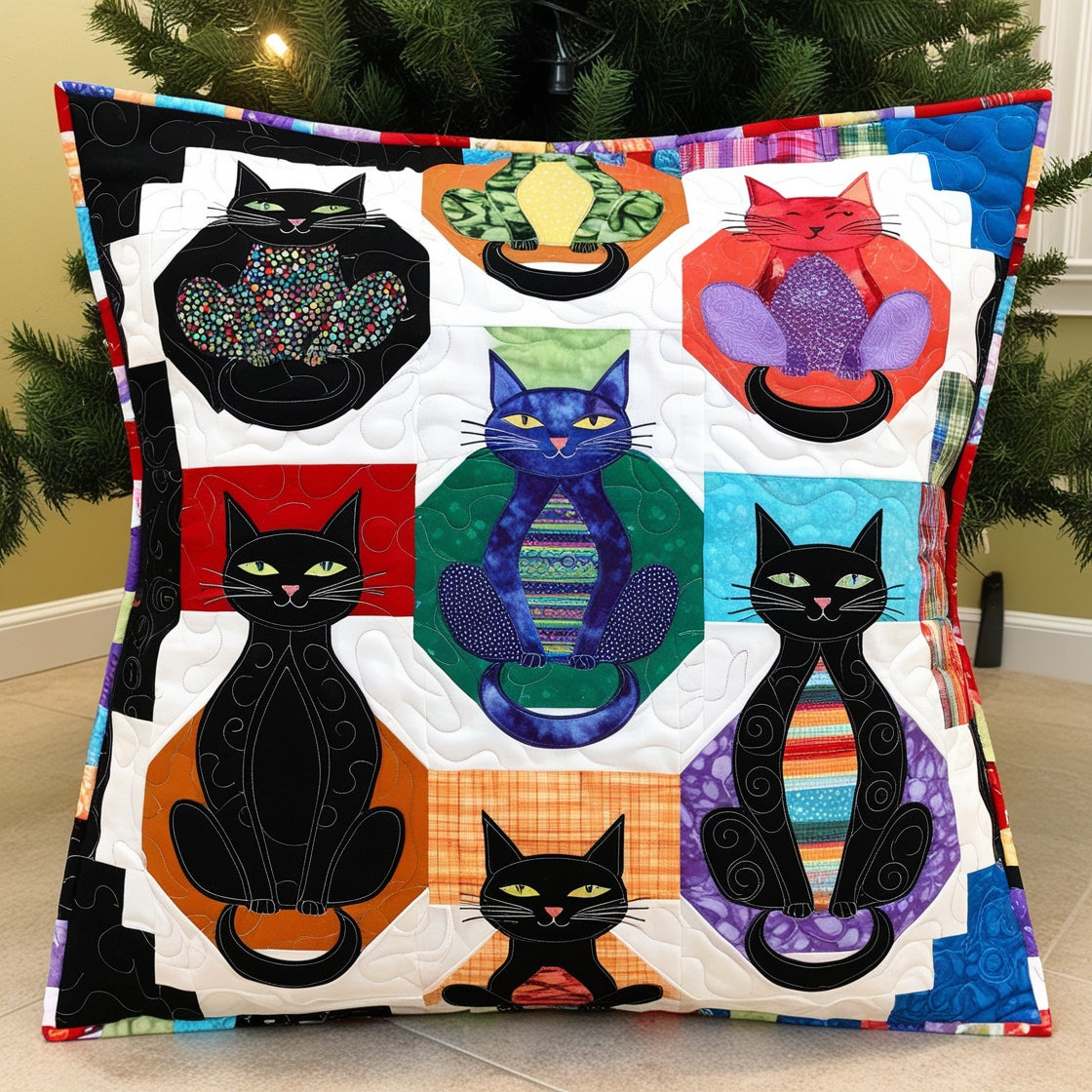 Cats NTA181024648 Quilted Pillow Case