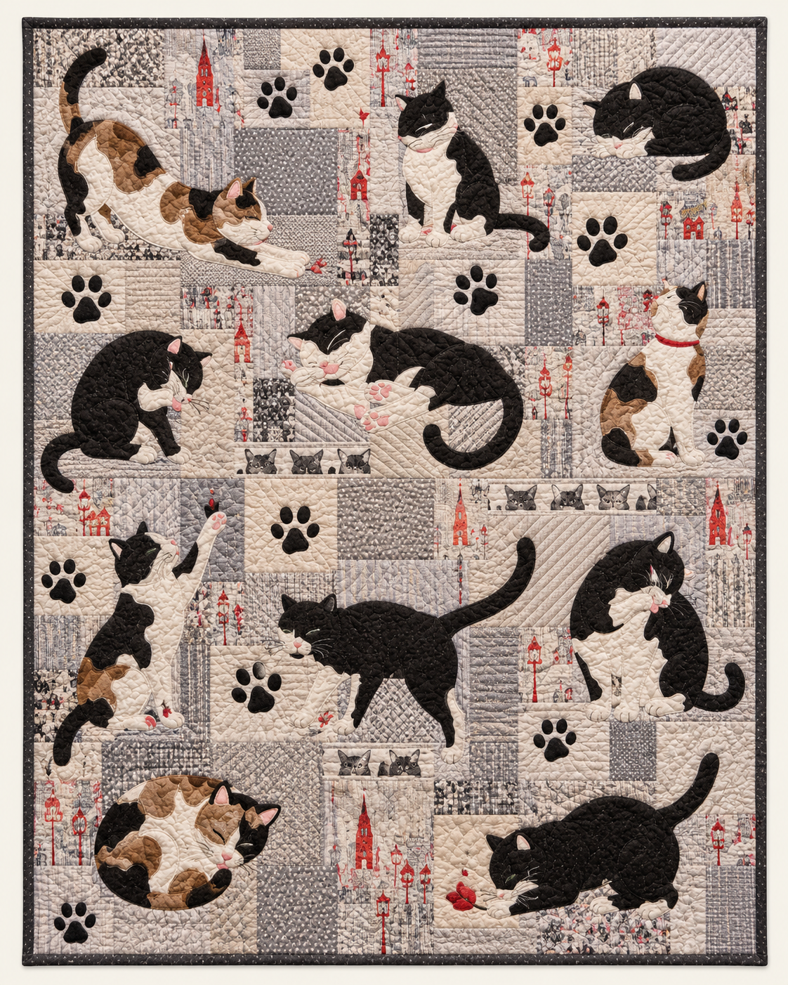 Cats At Play TD101026142 Quilt Blanket