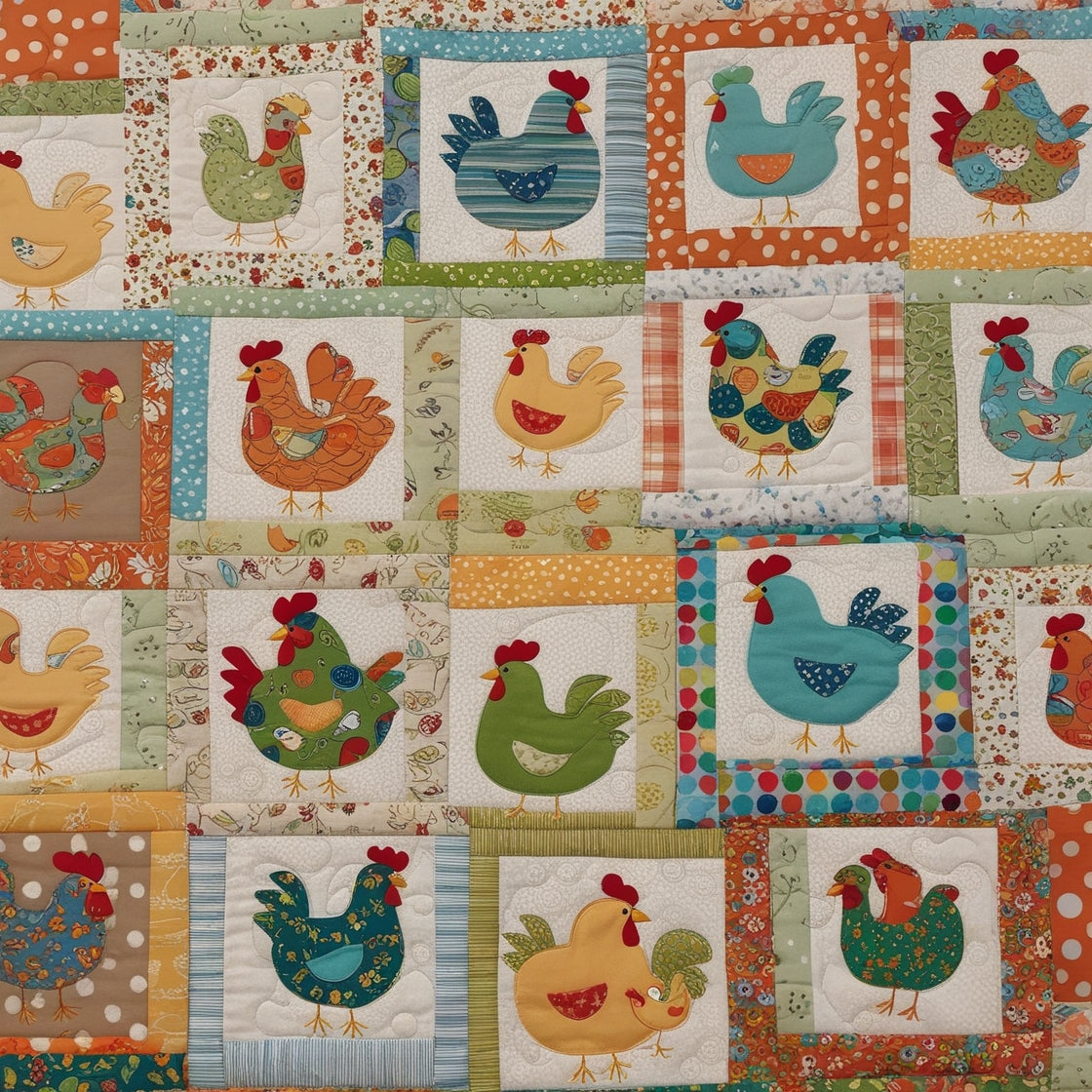 Chicken Farm NTA151024080 Quilt Blanket