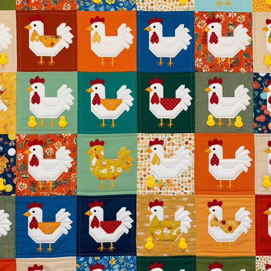 Chicken Farm NTA151024082 Quilt Blanket