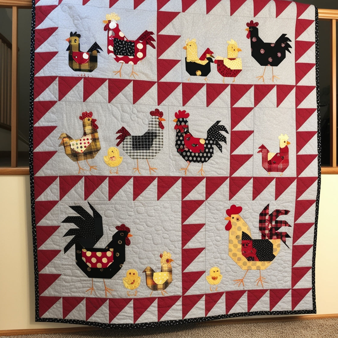 Chicken Farm NTA151024352 Quilt Blanket