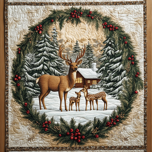 Christmas Deer TAI061124356 Quilt Blanket