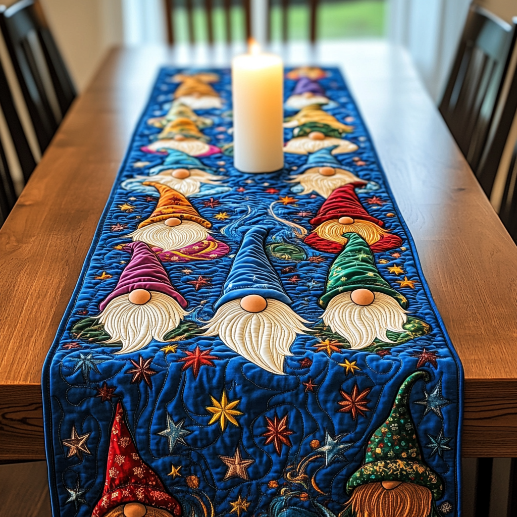 Christmas Gnome TAI041124591 Quilted Table Runner