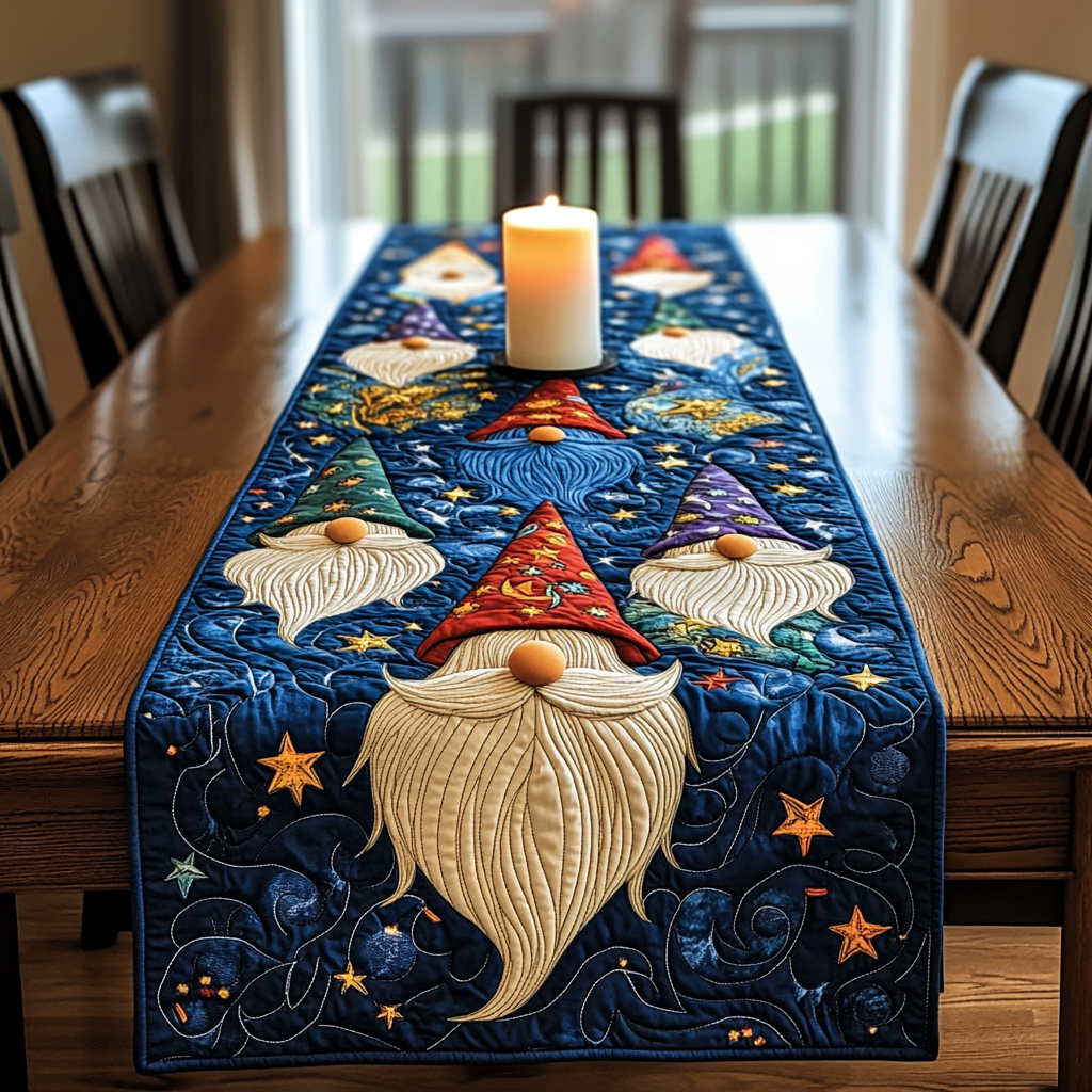 Christmas Gnome TAI041124592 Quilted Table Runner