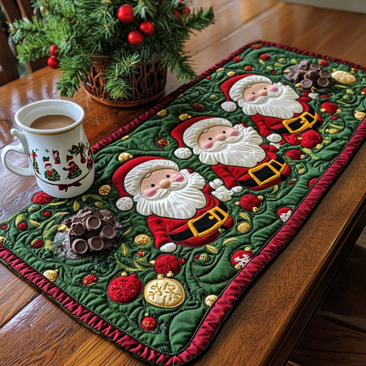 Christmas Santa TAI041124649 Quilted Table Runner