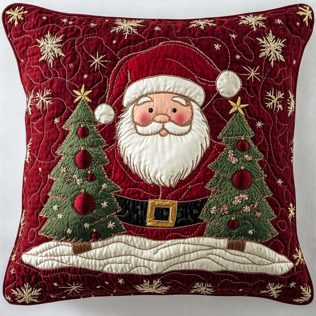 Christmas Santa TAI061124233 Quilted Pillow Case