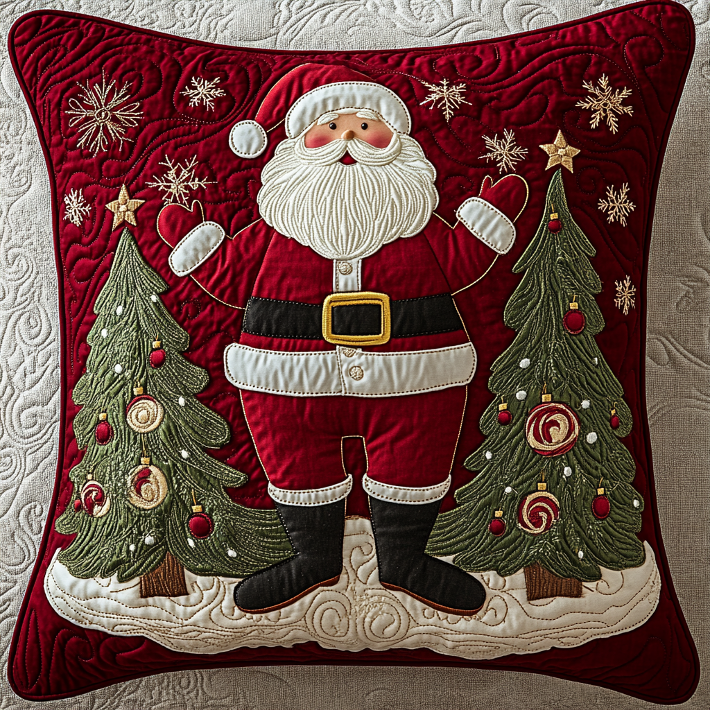 Christmas Santa TAI061124243 Quilted Pillow Case