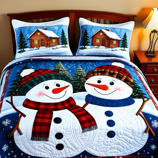 Christmas Snowman NTA061124174 Quilt Bedding Set