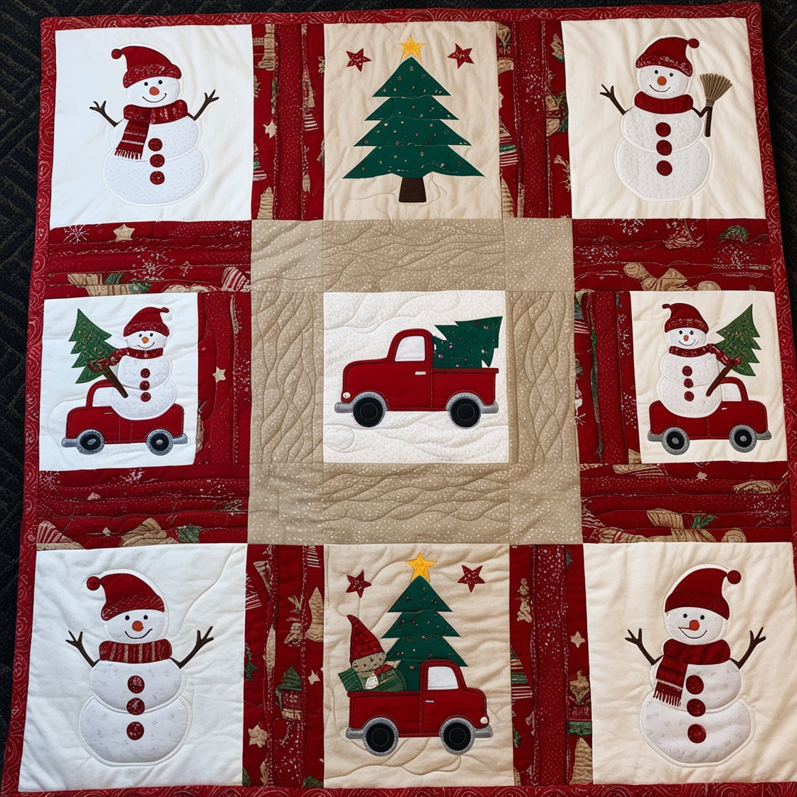 Christmas Snowman NTA181024600 Quilt Blanket