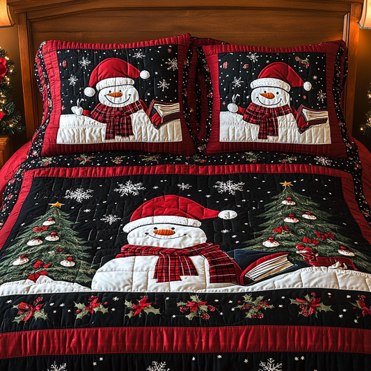 Christmas Snowman TAI061124111 Quilt Bedding Set