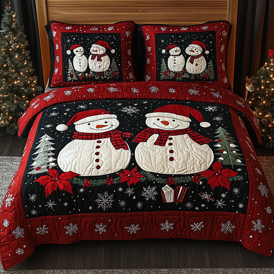 Christmas Snowman TAI061124113 Quilt Bedding Set