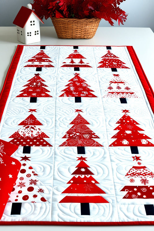 Christmas Tree NTA061124225 Quilted Table Runner