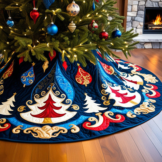 Christmas Tree NTA061124287 Quilted Tree Skirt