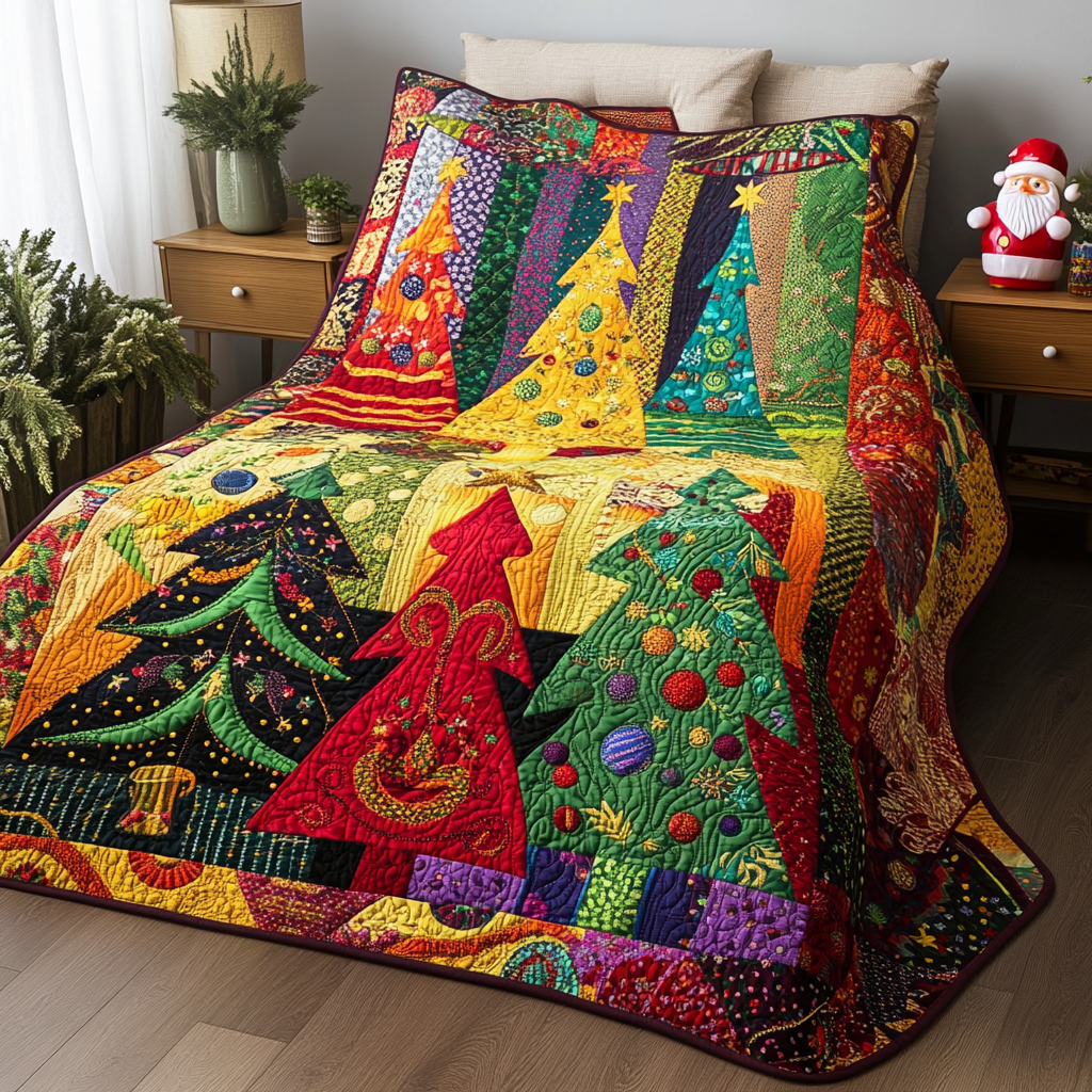 Christmas Tree TAI061124307 Quilt Blanket