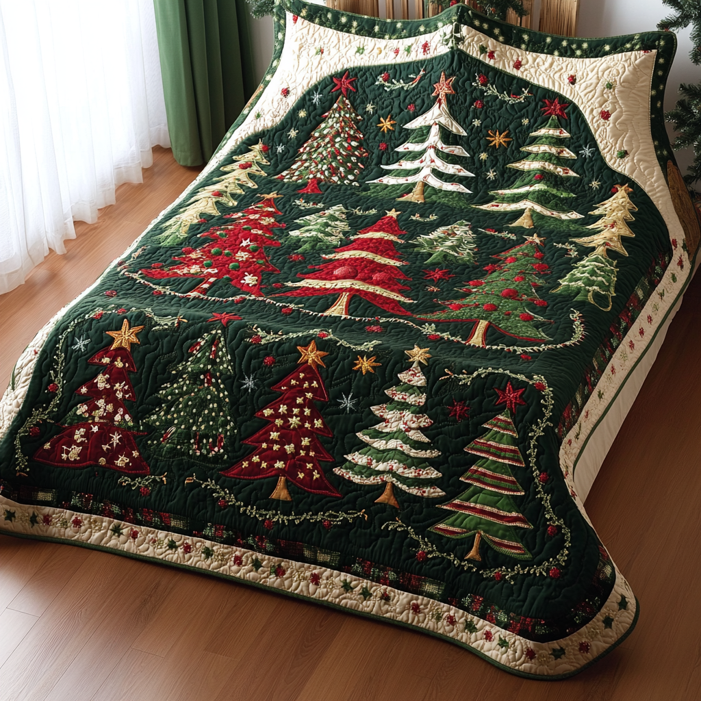 Christmas Tree TAI061124327 Quilt Blanket