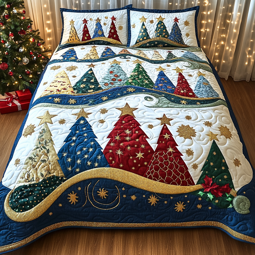 Christmas Tree TAI311024030 Quilt Bedding Set