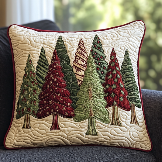 Christmas Tree TAI311024186 Quilted Pillow Case