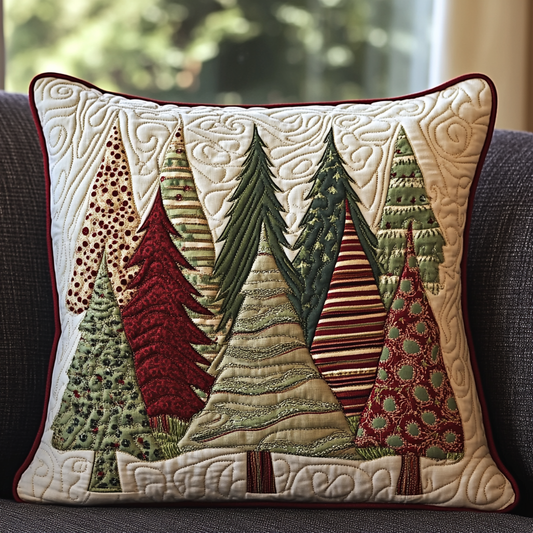 Christmas Tree TAI311024188 Quilted Pillow Case