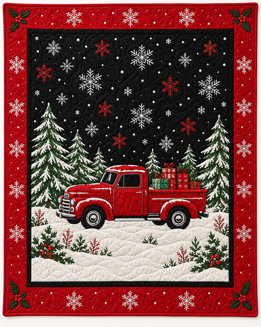 Christmas Delivery Truck TD101026153 Quilt Blanket