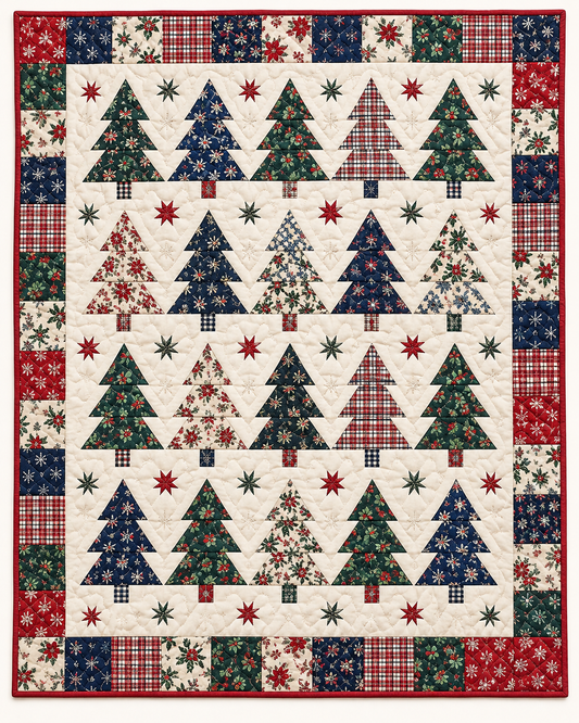 Christmas Forest Patchwork TD101026154 Quilt Blanket