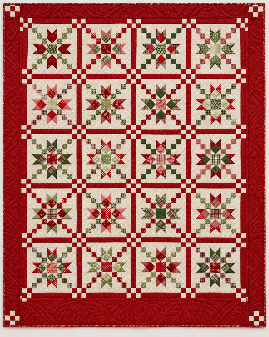 Christmas Star Lattice TD101026158 Quilt Blanket